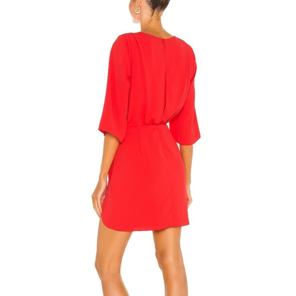 Amanda Uprichard Demetra Dress in Crimson, size S - Picture 2 of 7